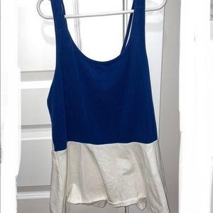 Express women’s peplum top color block